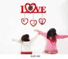 Wall Mounted Clock Home Office Decor 3D Wall Clock Love Sticker Photo Frame