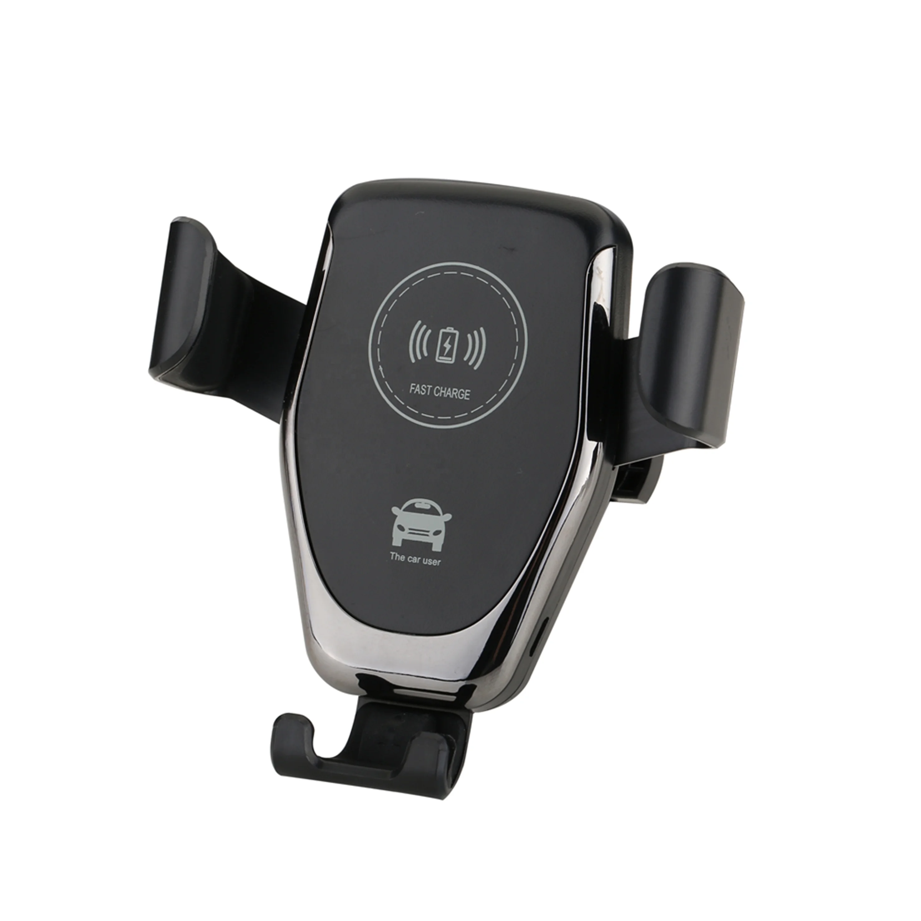 

ZX Universal 10W qi fast wireless car phone charger holder, Black