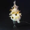 30cm Mini Desktop House Style Glitter Warm White Fairy Flash Artificial LED Light Christmas Tree For Sale