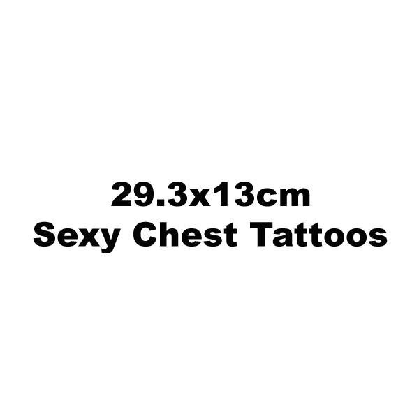 

Catalog of Sexy Chest 29.3x13cm Tattoos for Girls