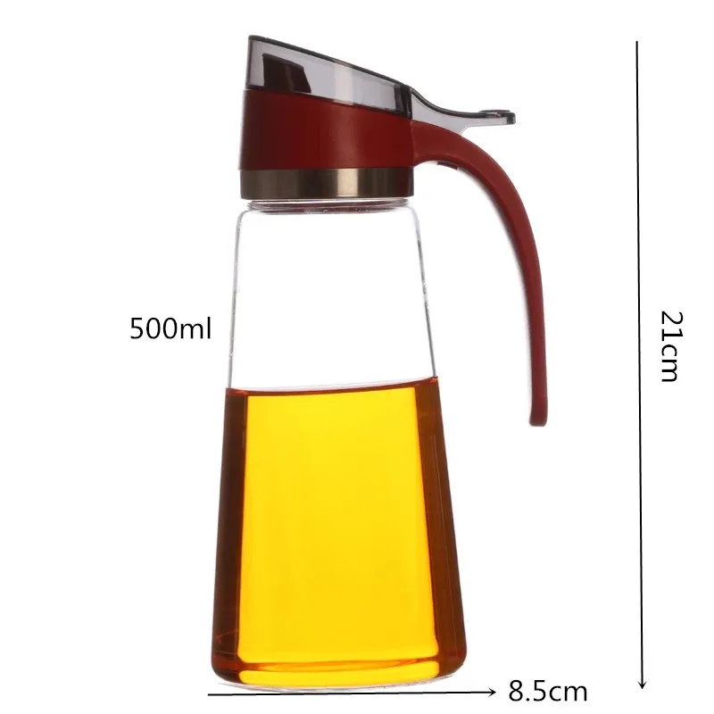 Hot Sales Best Quality Handmade 500ml Oil Glass Bottle For Kitchen