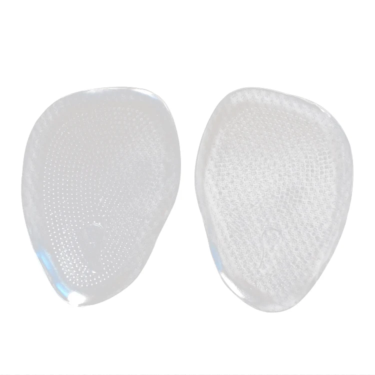 

reusable shock proof shoe inserts cushion silicone gel adhesive ball of foot cushions pad, Transparent, blue, green, purple, pink, yellow