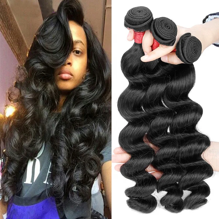 

100% Human Hair Loose Wave Grade 8A Brazilian Hair 3 Bundles For Sale, N/a