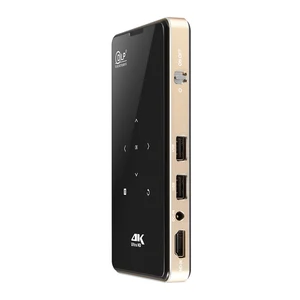 Mini Smart 4K DLP Projector Android 6.0 4000mAh Battery