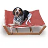 Bamboo pet dog Hammock bed with soft mat