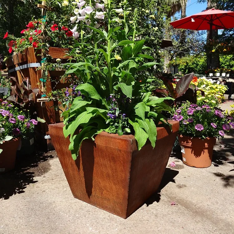 Garden Metal Planter Box With Trellis Screen - Buy Metal Planter Box ...