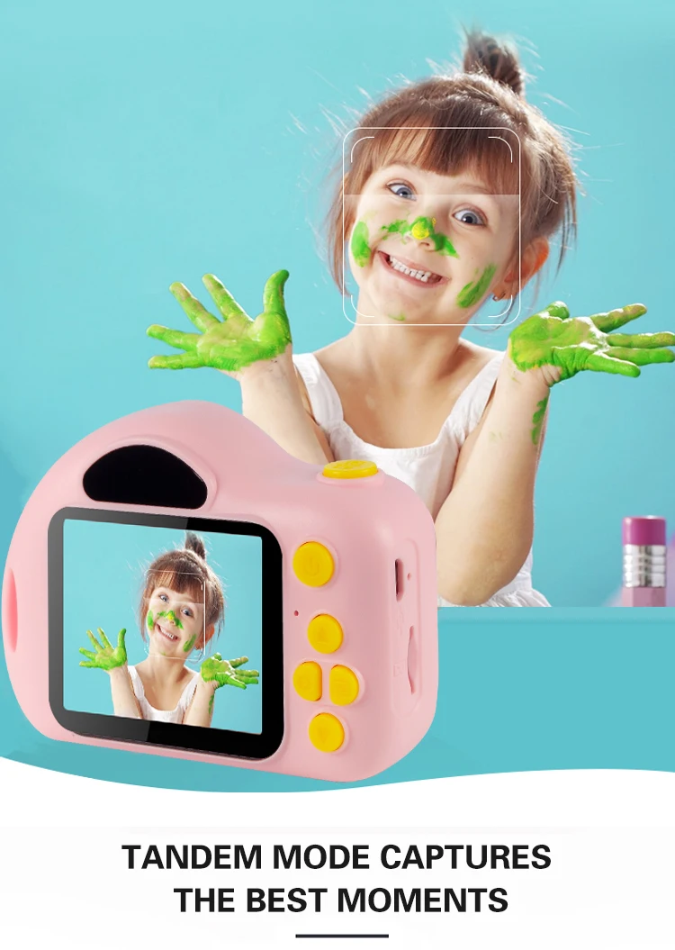2019 Upgraded Kids Digital Camera Shockproof and Safe Digital Video Camera Children Toys Gift for Halloween Christmas