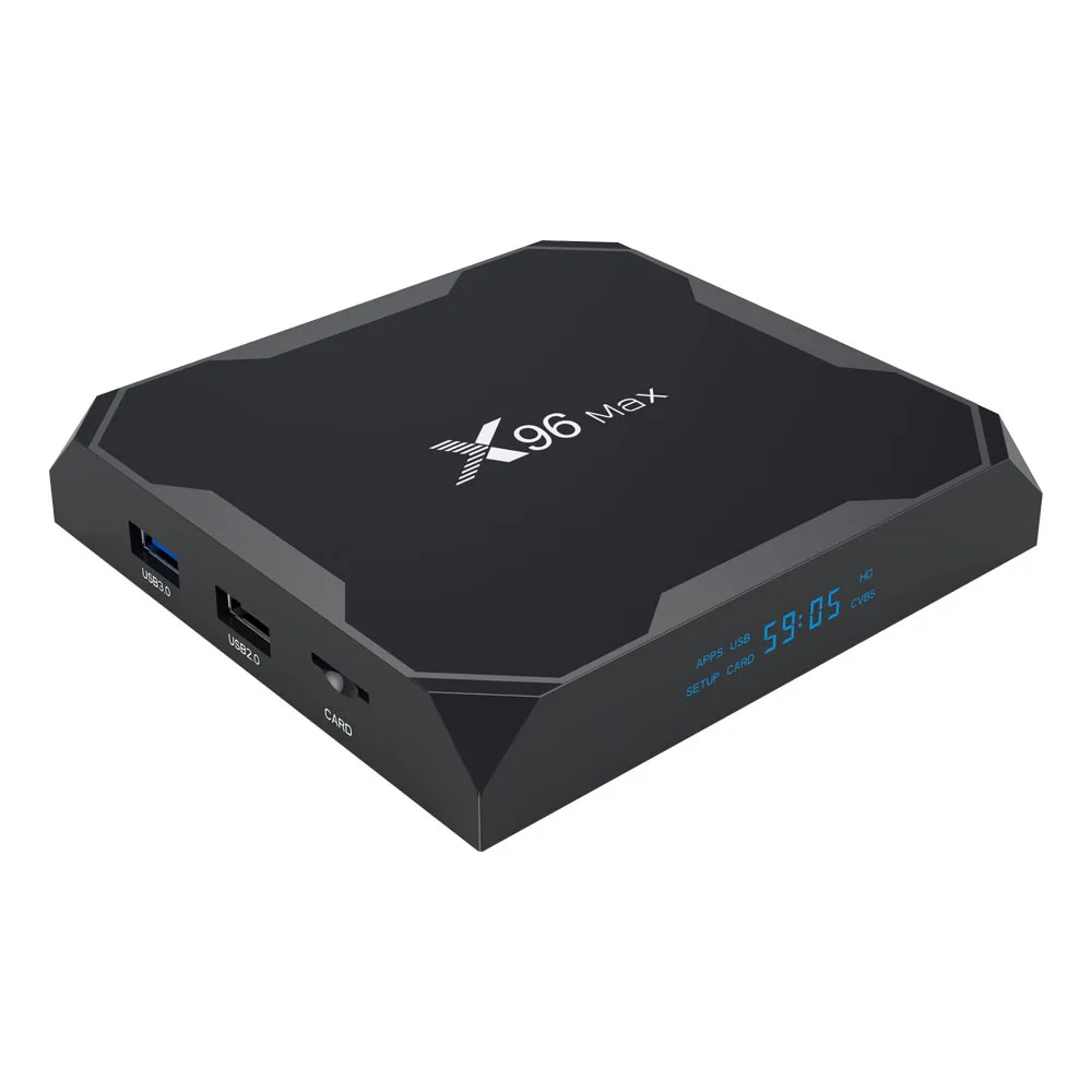 

X96 Max Android 8.1 Amlogic S905X2 Quad Core double Wifi 4K FOR smart TV box