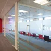 indoor decorative temporary glass office wall partition design