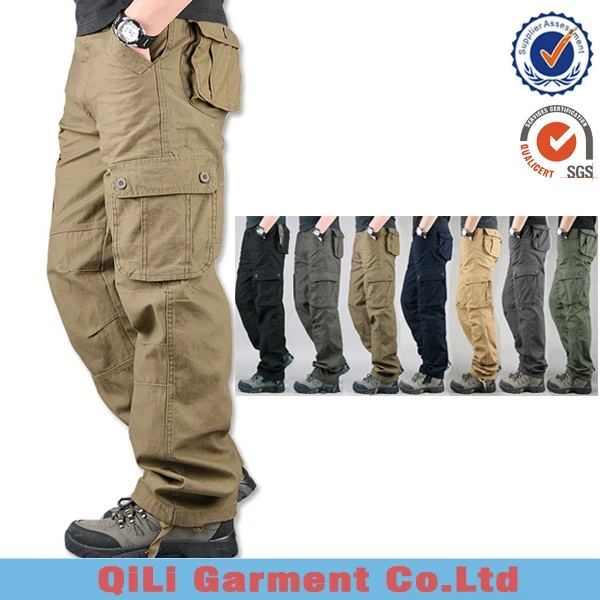 

Cheap Men Combat Multi Pockets Casual Cotton Tactical Military Cargo Pants 7colors, Customized