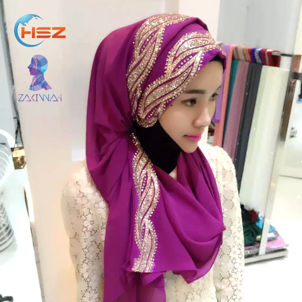 

Zakiyyah v008 model style scarf women hijab silk head scarf islamic scarf hijab, Lots of color choices