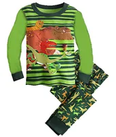 

Wholesale Clothing Children Custom Branded Dinosaurs Printed Pajamas In Stock