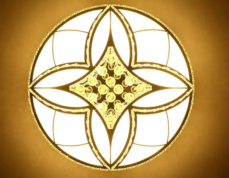 Stainless steel crystal clear lamp ceiling for restaurant and home