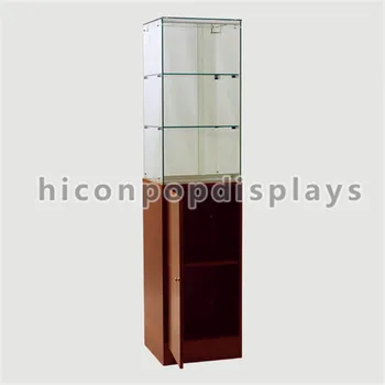 Free Standing Wine Retail Shop Fitting Knock Down Wood Base