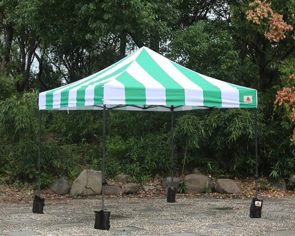 Pop Up Canopy Tent Replacement Top Only 10x10 8x8 Fits Slant Leg Frame Green Awnings Canopies Home Garden