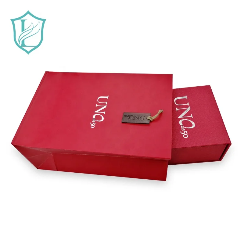 
Customized Size Paper Bag Set with Rope Handle Logo 