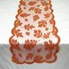 Elegant Thanksgiving Holiday Table Runners, Fall Harvest Decorations, Orange Leaves 72inch long Table Runner for home table