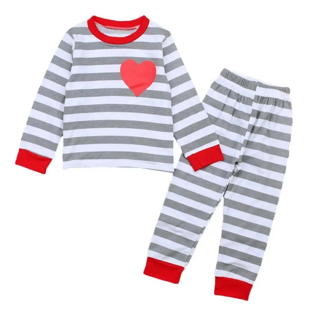 Little Boys Spring Pajamas Sets,Jchen Toddler Kids Baby Boys Girls Long Sleeve Cartoon Print T Shirt Tops Pants Pajamas Sleepwear Homewear Outfits for 1-6 Years Old