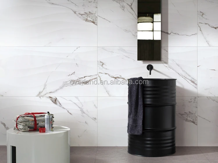 Foshan wavy white wall tile