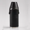 alibaba best sellers 6 oz leather wrapped stainless steel hip flask with cup