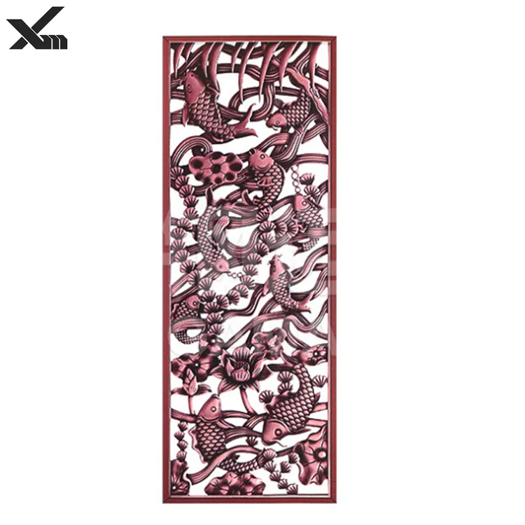 
carved metal feature material panels 