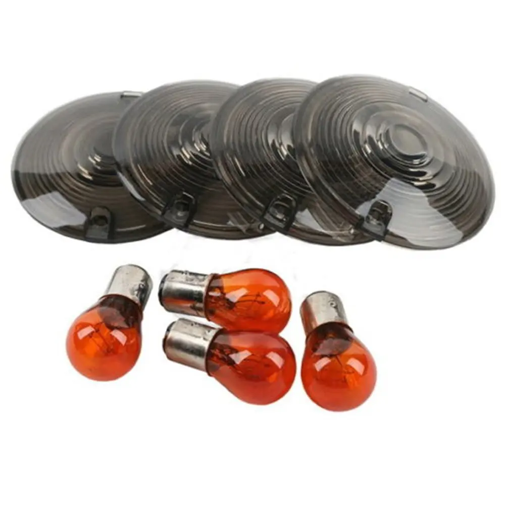 Buy PerfecTech 4 Pcs 3 1/4" Touring OEM Flat Black Smoked Turn Signal