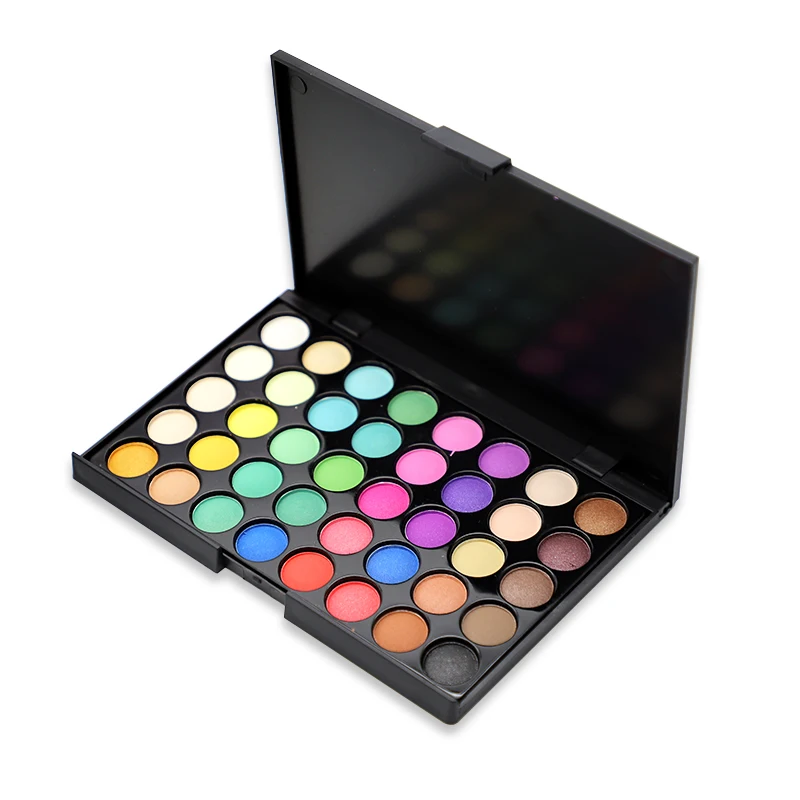 

Wholesale Private label big pan pigment 40 bright glitter eyeshadow palette eyeshadow pigments, 40colors