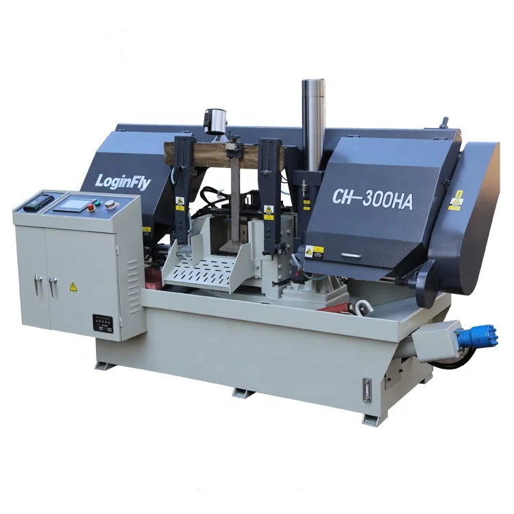 
China CE Manufacturer Horizontal Automatic Industrial Iron CNC Metal Cutting Band Saw Machine 