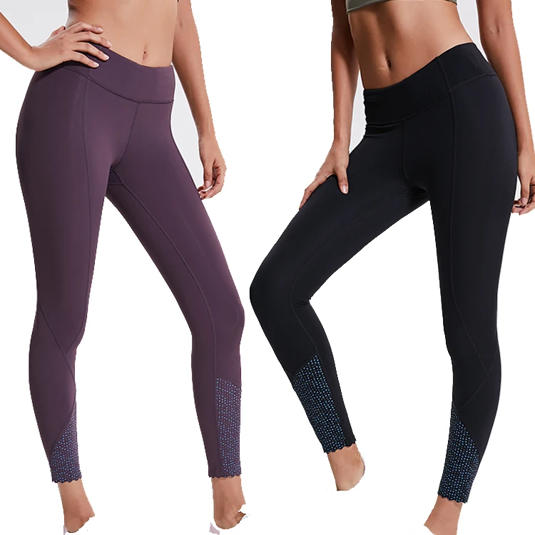 

Wholesale women high waist plum zipper pocket legging, Side pockets in leggings