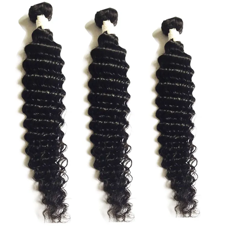 

Wholesale price 100% Indian weave bundle,Indian Natual Wave Virgin Human Hair Bulk,8a deep wave virgin Indian hair, Natural color #1b