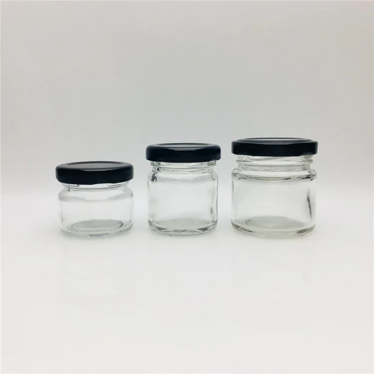 25ml 1oz Small Glass Jar 30 Gram For Honey Candle With Metal Twist Off