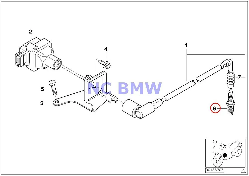 BMW Genuine Motorcycle Ignition System Spark Plug XR7LDC K1100LT