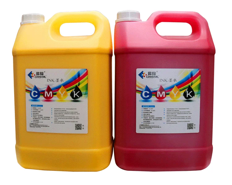 

Guangzhoubest price original smelless crystaljet solvent ink for spt printhead