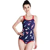 Low MOQ Young Girl Digital Printed One Piece Swimsuit Compression Swimwear for Women