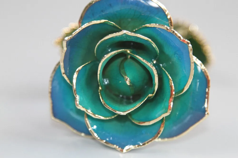 24k Gold Dipped Plated Real Preserved Roses Forever Lasting Immortal