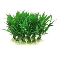 

Artificial Aquarium Plants Small Size 4 inch Approximate Height Fish Tank Decorations Home Decor Plastic Green