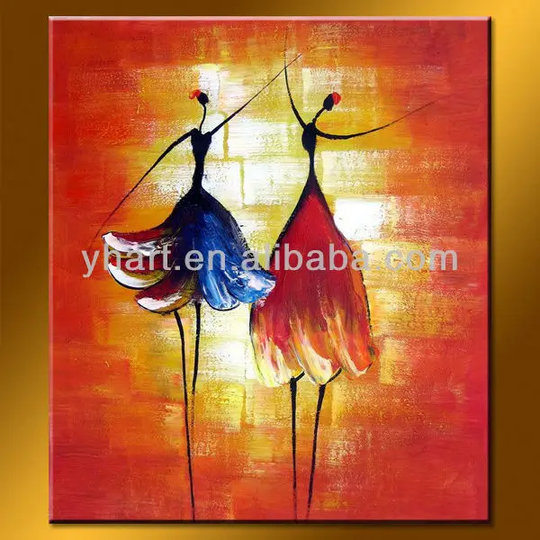 ●₪ مــــــزاجك "بصـــــورة" ₪● - صفحة 10 2014100-Handmade-canvas-ballet-dancer-art-paintings