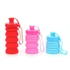 Collapsible Easily Puts Into The Bag Food-grade Material Silicone Bottle For Travel Sports And Outdoors