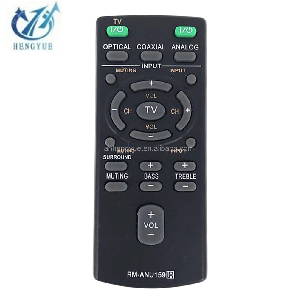 

Stock Sound Bar System Remote Controller RMANU159 LCD/LED/HD/3D for ANU159 tv remote control, Black