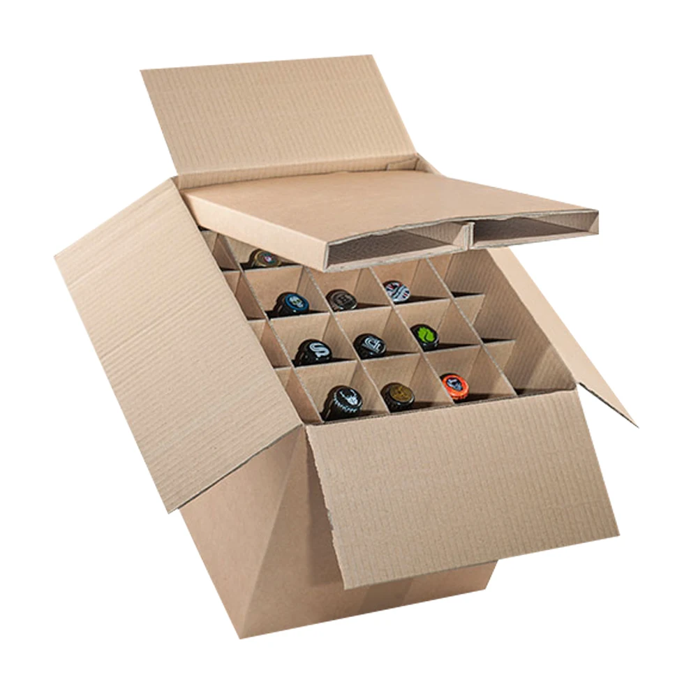 

12 bottles beer shipping Corrugated Carton Wine box