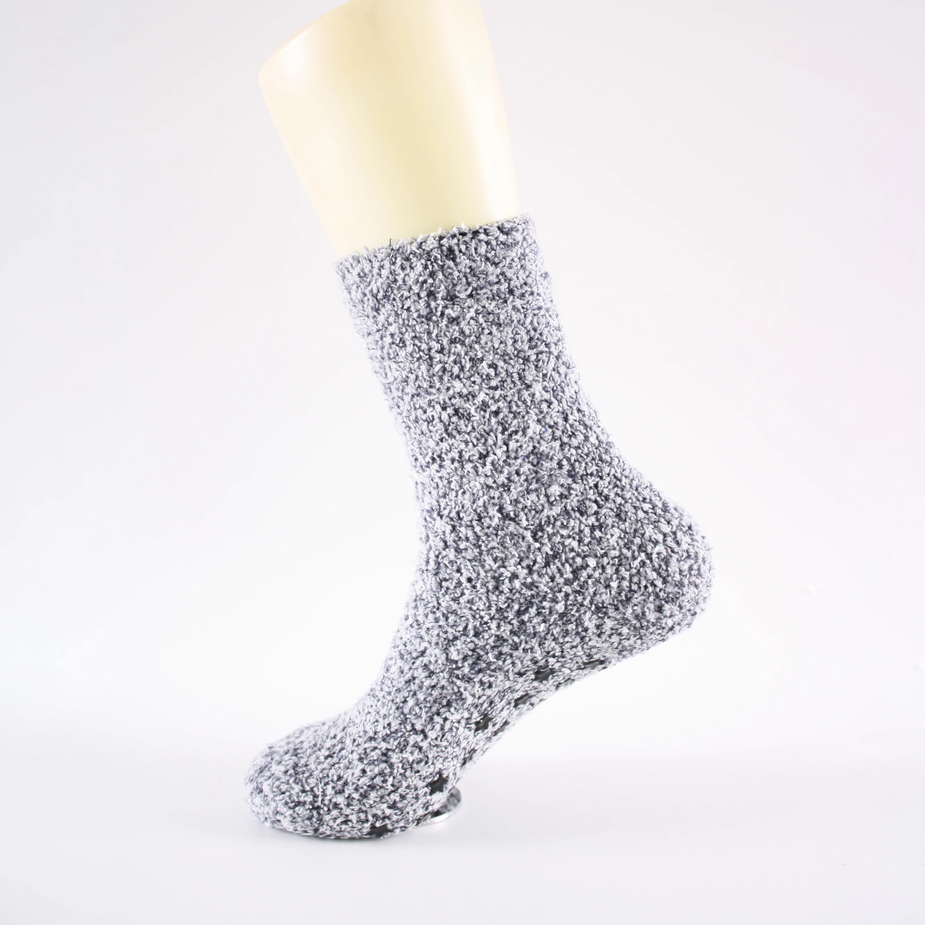 

Custom women fuzzy grip socks with anti slip dots, Pantone color as customers requires