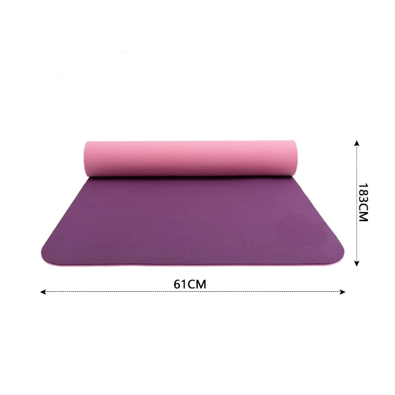 

Suede TPE Yoga Mat Eco Friendly Non Slip Thick Yoga Mats with Bag, Blue,green,yellow,red,pink,black,gray ,etc