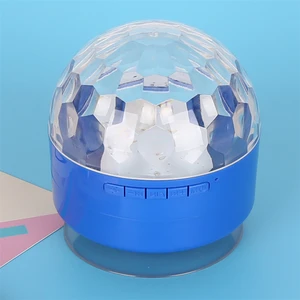 LED Crystal Magic Rotating Ball Light Bluetooth Speaker