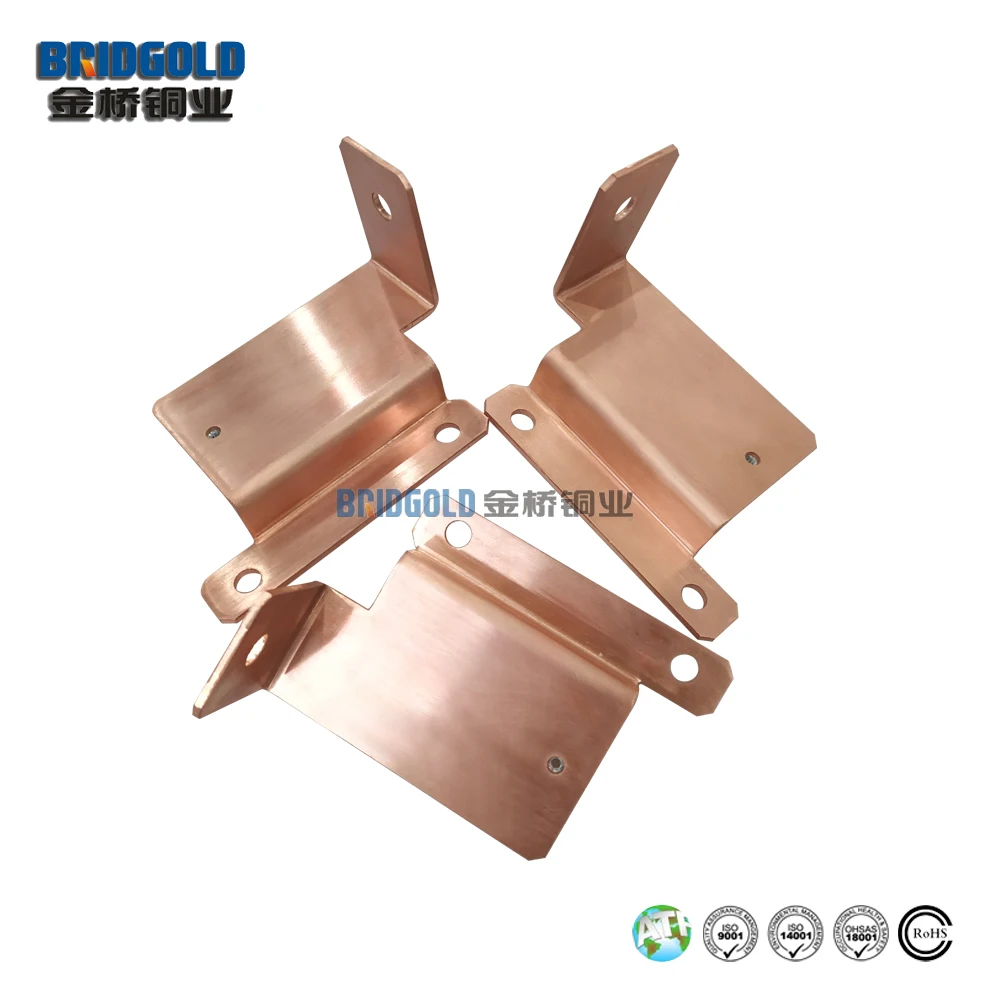 Electrical Hard Copper Bus Bar Iso14001 Flat Copper Busbar With 18mm