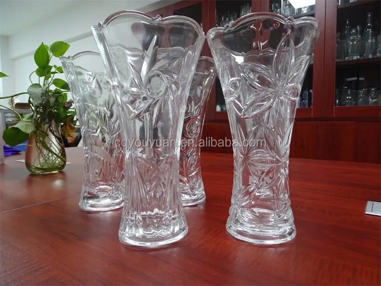 Transparent Different Types Crystal Glass Vase Wedding Crystal