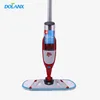 Microfiber dry and wet flat cleaning mop with a spray head
