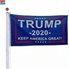 Promotional sell well low price export white 3*5ft Trump flag