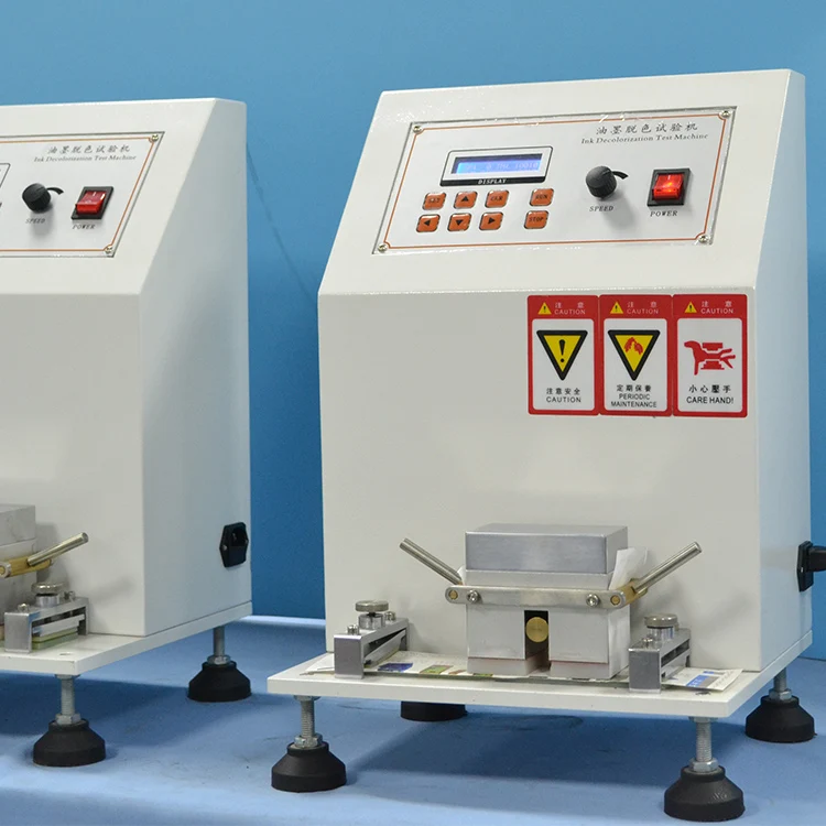 Paper Ink Friction Discoloration Tester, Printing Ink Durability Tester
