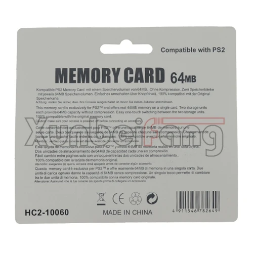 
64MB for PS2 Memory Card for Playstation 2 