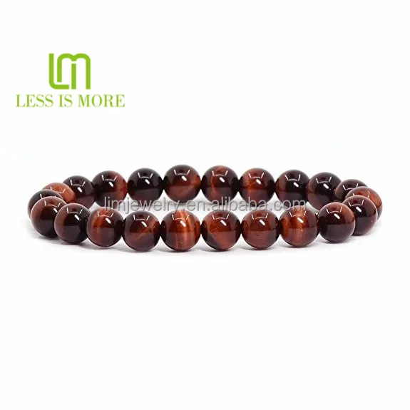 

Elegant natural AAA red tiger eye bracelet best gift for boyfriend, Picture